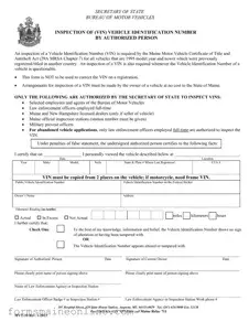 Printable Maine Mvt 10 Form