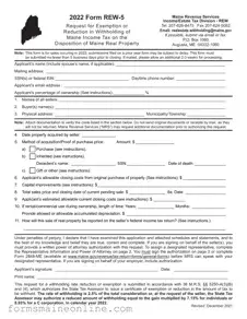 Printable Maine Rew 5 Form
